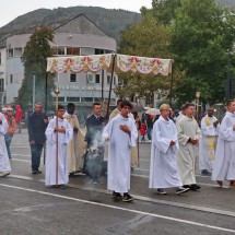 The priests are the end of the procession